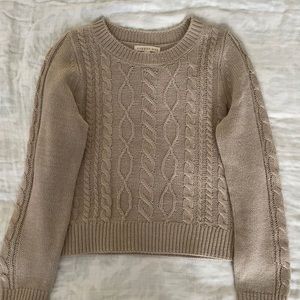 Tan Sweater - Girls M
